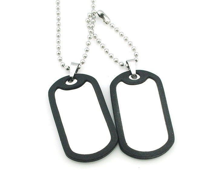 Collana con ciondolo in acciaio al titanio inossidabile