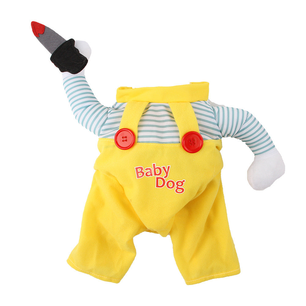 Vestito da halloween assassino per animali domestici