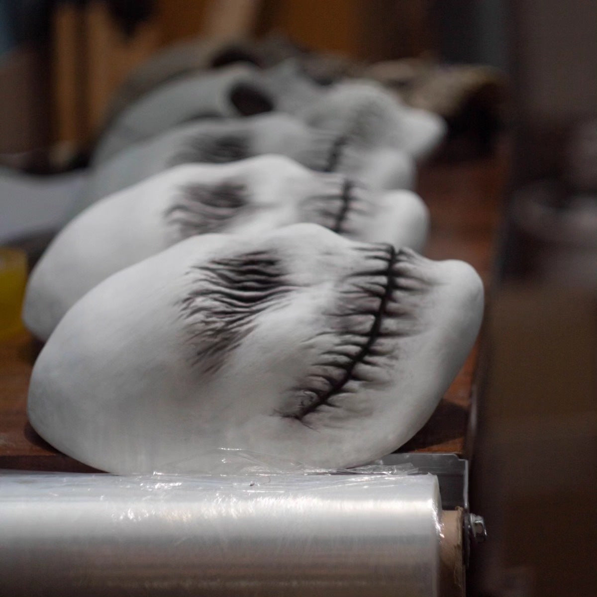 Copricapo horror per feste in maschera di Halloween Ghost Latex Mask