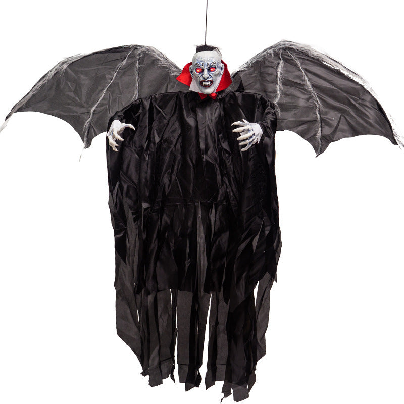Big Bat Vampire Pendant Ornament Induction Luminous Atmosphere Props