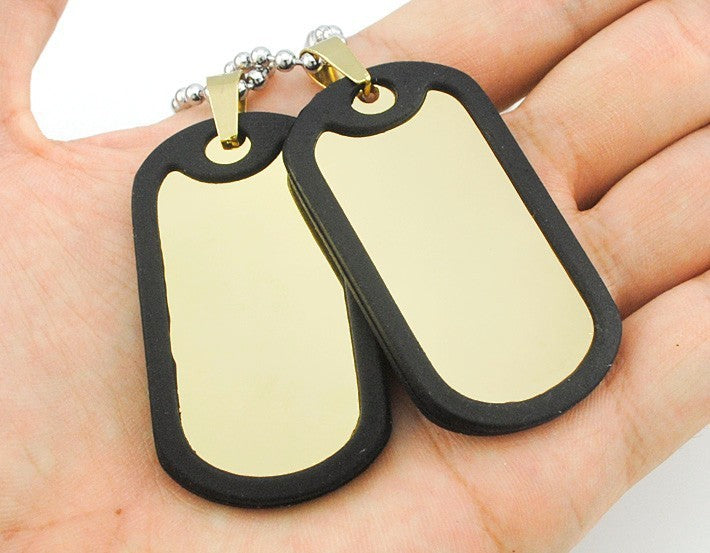 Collana con ciondolo in acciaio al titanio inossidabile