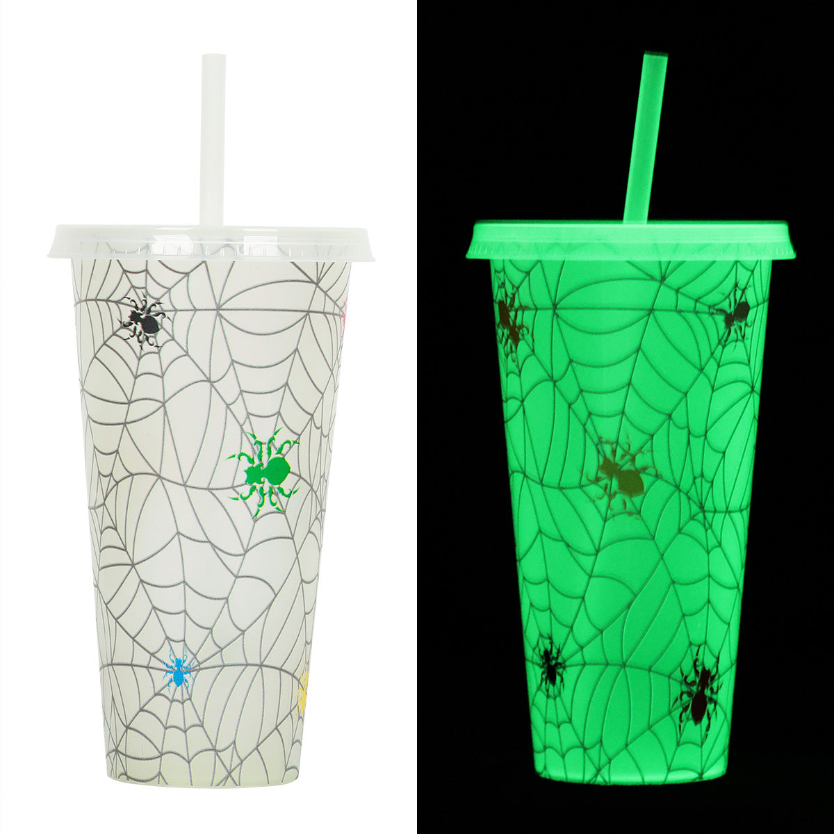 Bicchiere halloween fluorescente