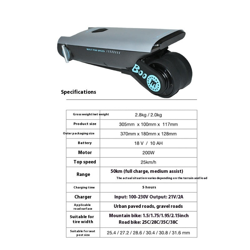 Electric Bicycle Mountain Bike Modification Booster