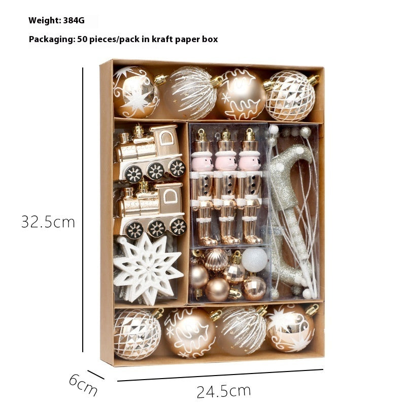 Decorazioni Natalizie PET verniciato 6CM