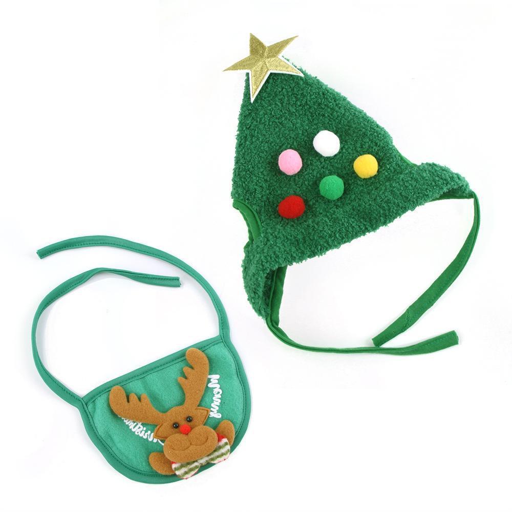 Cappello a forma di albero di natale per animali domestici