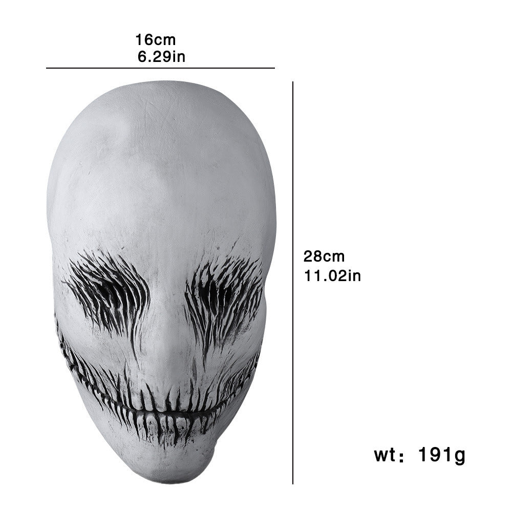 Copricapo horror per feste in maschera di Halloween Ghost Latex Mask