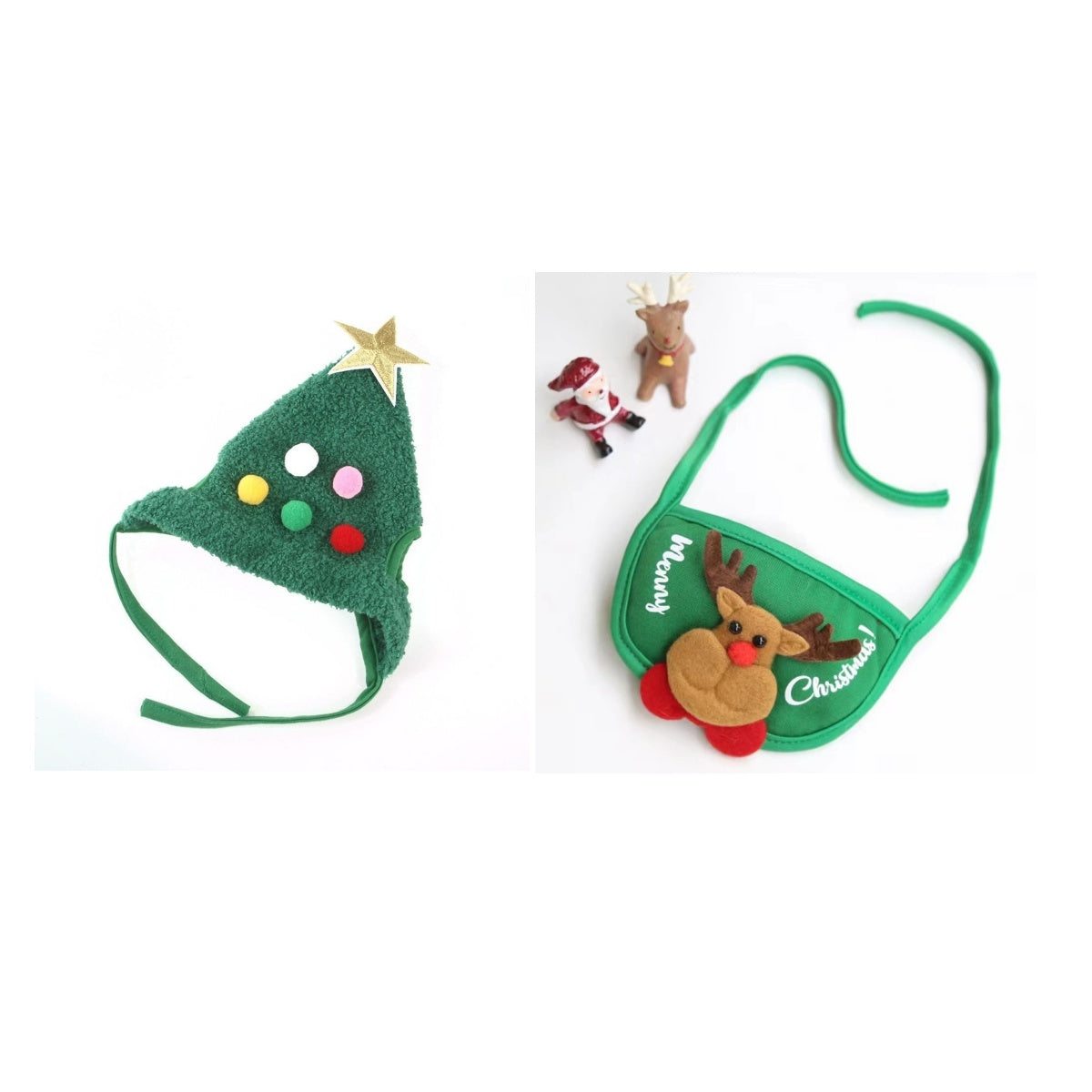Cappello a forma di albero di natale per animali domestici