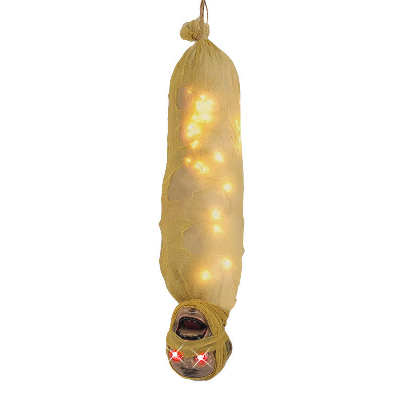 Halloween Inverted Mummy Induction Electric Luminous Hanging Ghost