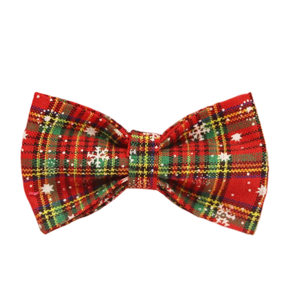 Collare per animali domestici di Natale con fiocco
