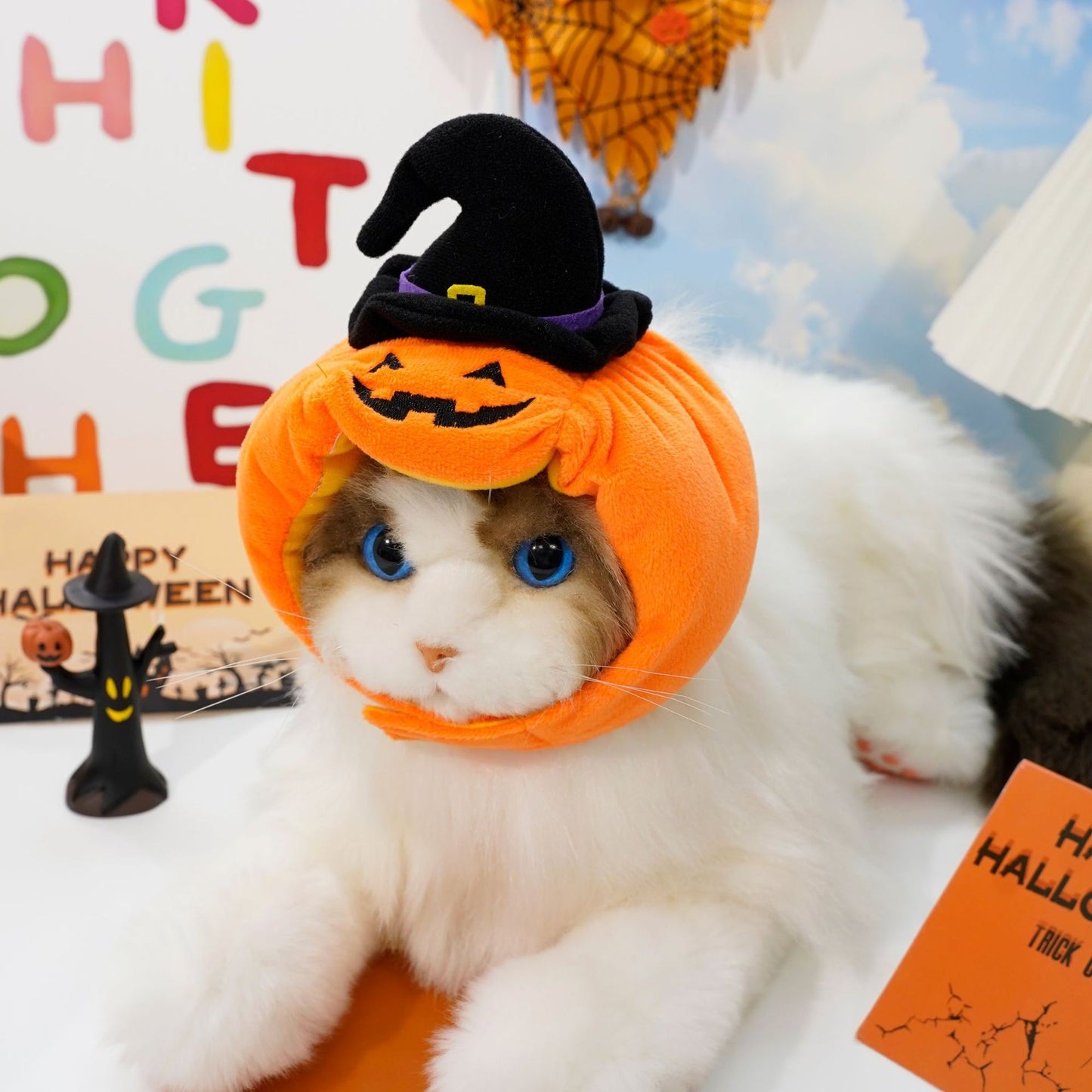 Gilet di zucca di Halloween per cani e gatti