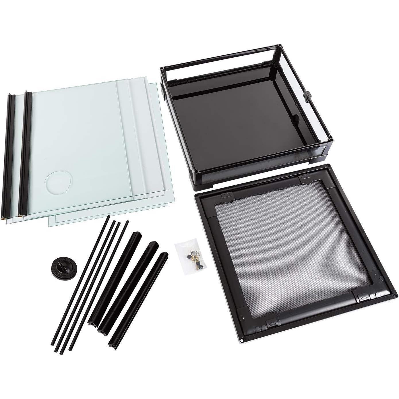 Front-opening Double-hinged Door With Top Screen Ventilation 30 Gallon Large Assembled Reptile Glass Breeding Box