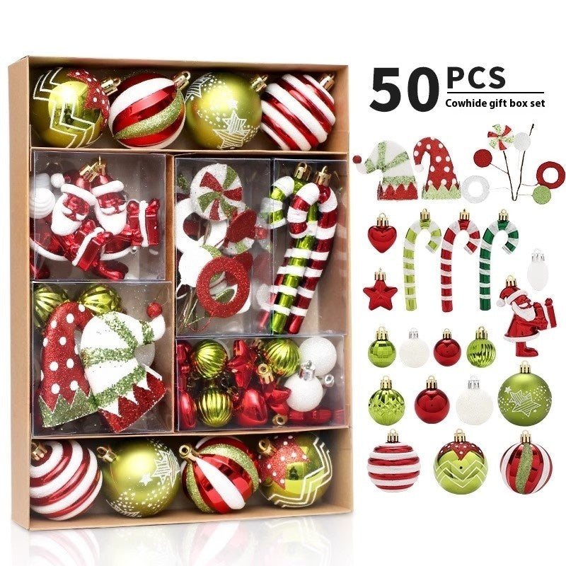 Decorazioni Natalizie PET verniciato 6CM